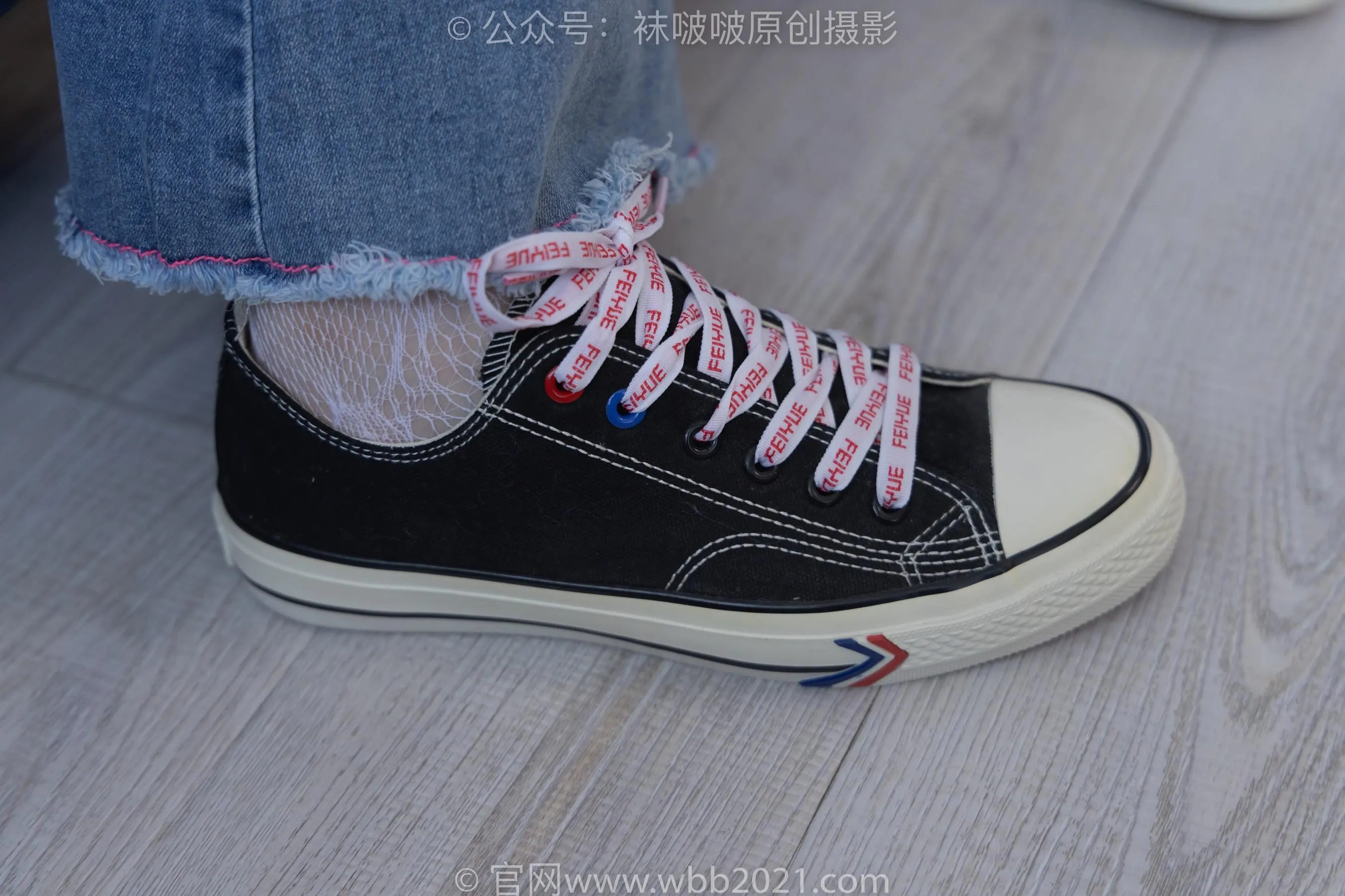 [BoBoSocks袜啵啵]NO.231 小甜豆-板鞋、白色蕾丝袜、可拆卸牛仔裤、裤里丝 [67P]插图8